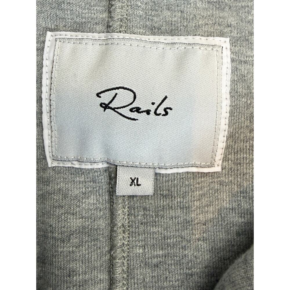 Rails Collins Utility Jacket Women's XL Heather Gray Military Snap & Zip Front - Picture 7 of 10